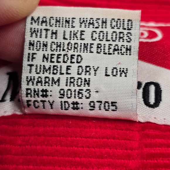 VTG Marlboro Shirt Mens XXL Red Heavy Corduroy 1/4 Zip Pullover Y2K Shacket READ - Picture 6 of 15